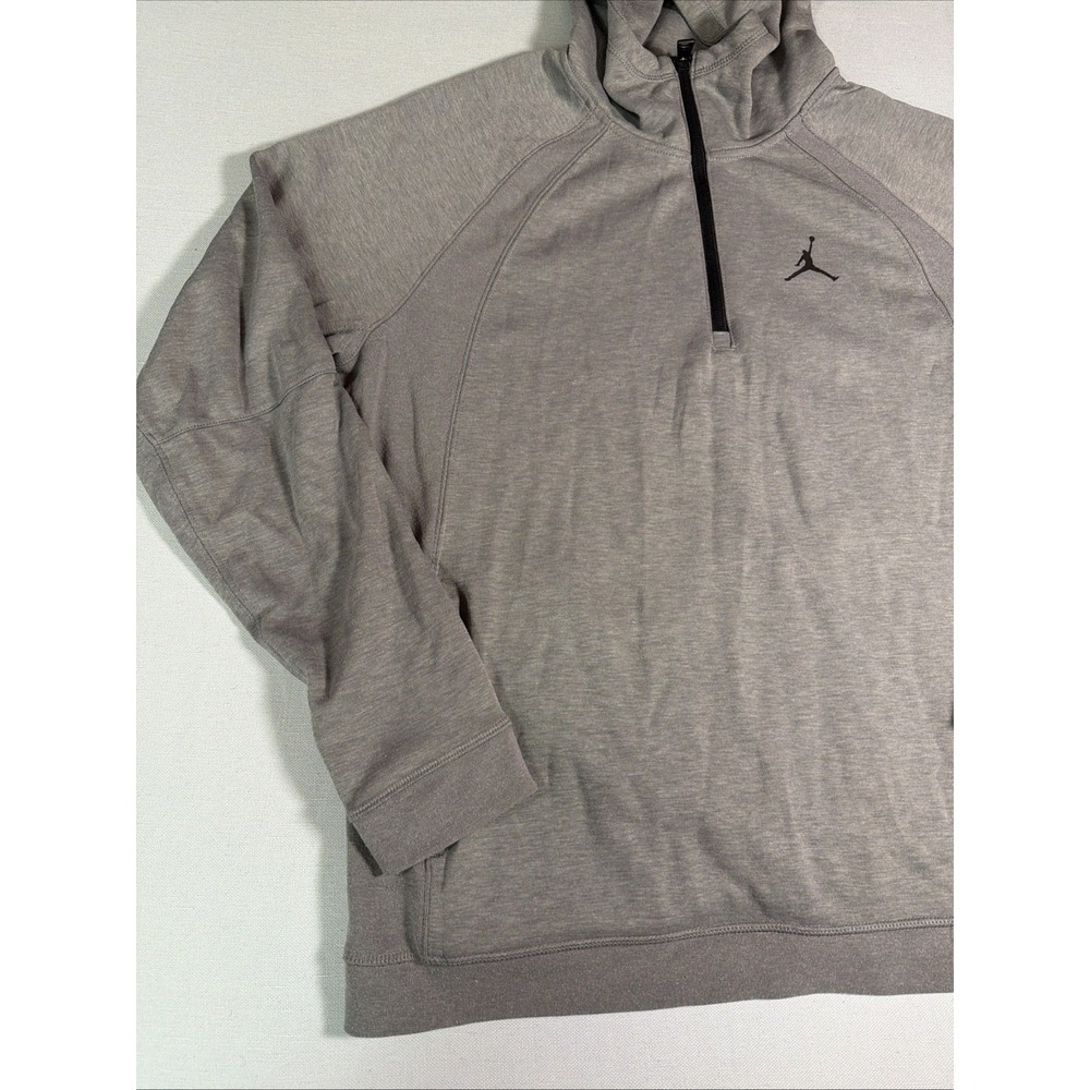 Nike Air Jordan Sport 1/2 Half Zip Hoodie Gray DV1245-091 Men's Large - Picture 2 of 16